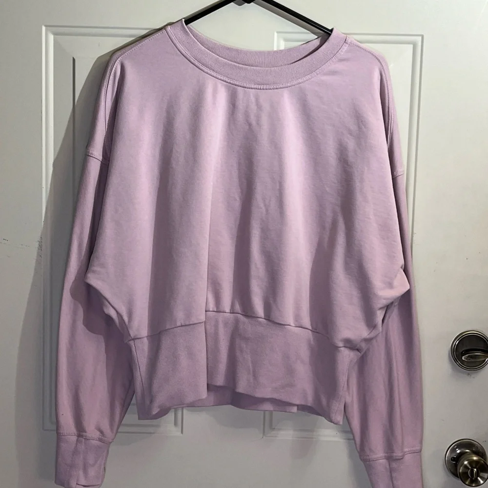 ATHLETA Retroterry Crewneck Sweatshirt in Smoked Mauve Pink Womens Size XL - Picture 1 of 5